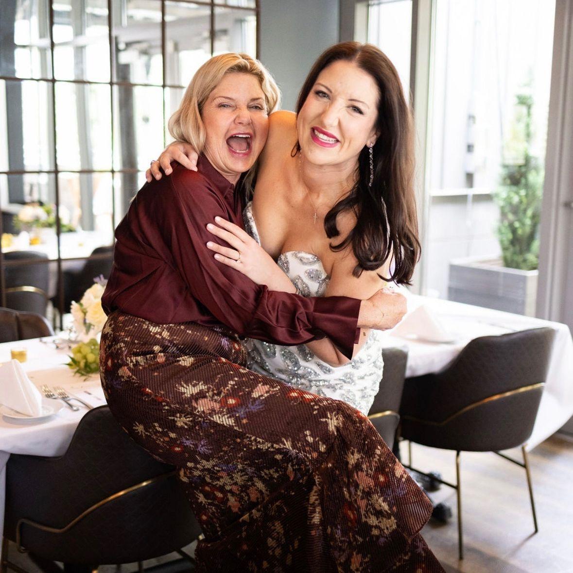 Like mother, like daughter. Celebrating amore and making lemonade in life with the myth, the legend, THE LEIGH.