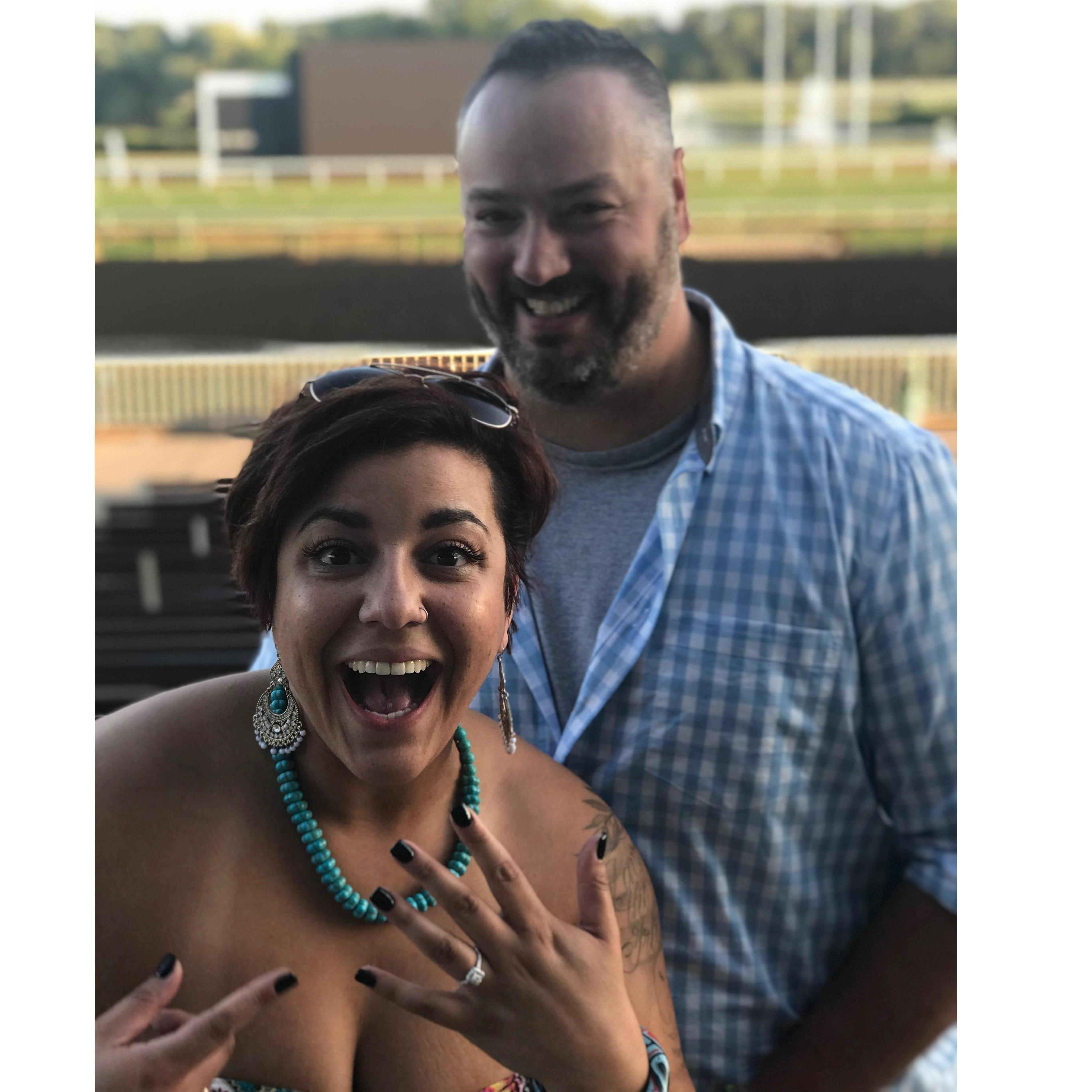 Poppin' the questions on Augst 10th 2018 at Arlington Race Track