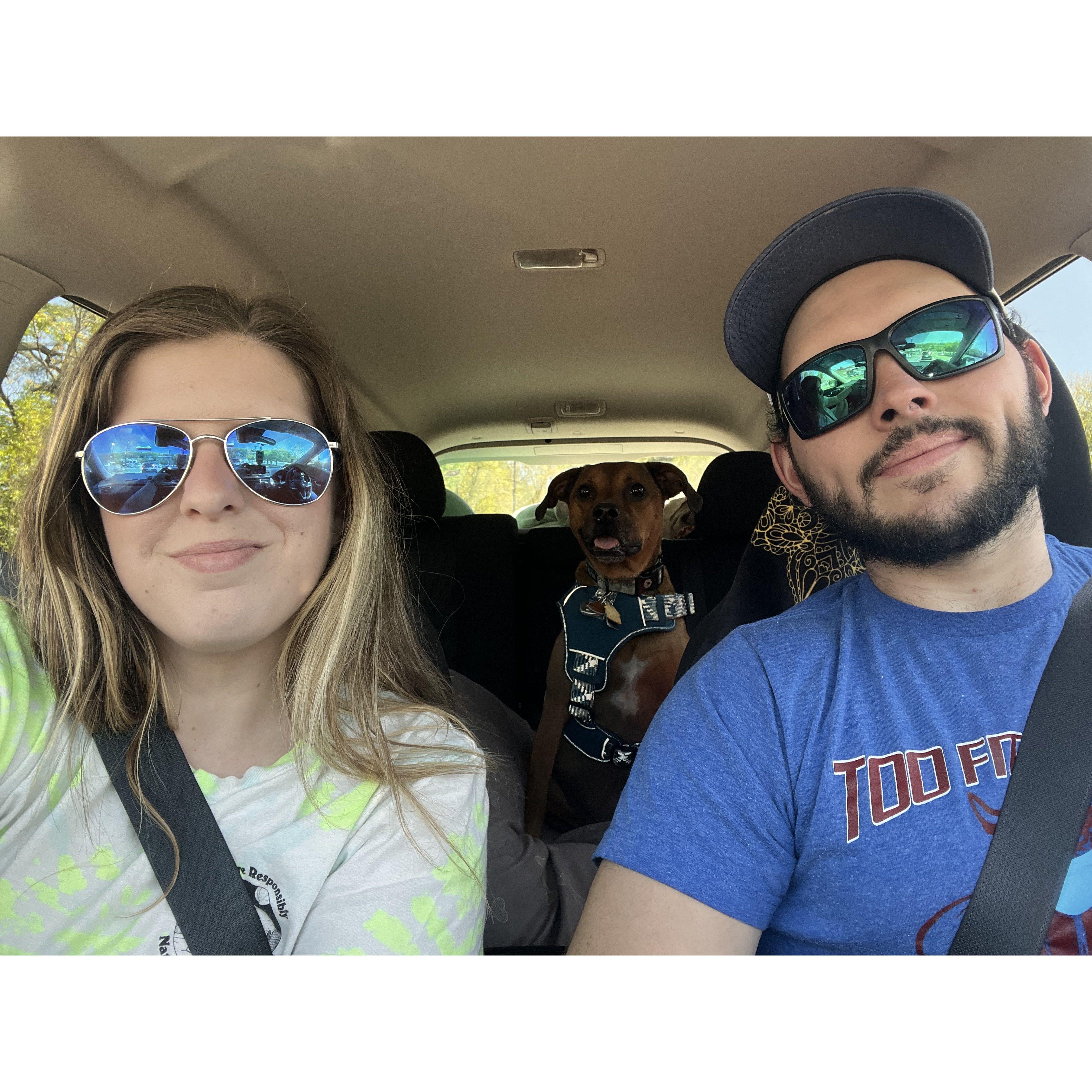 The day we brought Bean to Flroida to complete our little family