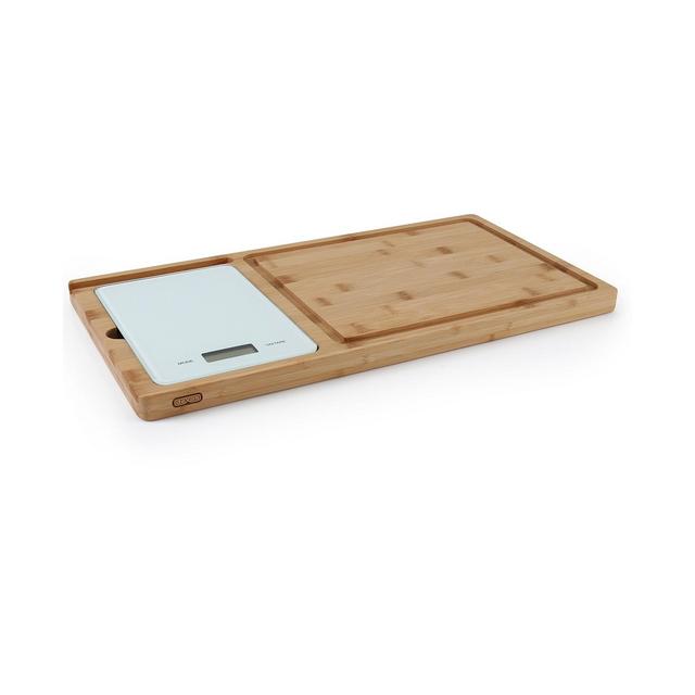 Dexas Prep-Tech Bamboo 20" x 10.5" Cutting Board and Kitchen Scale