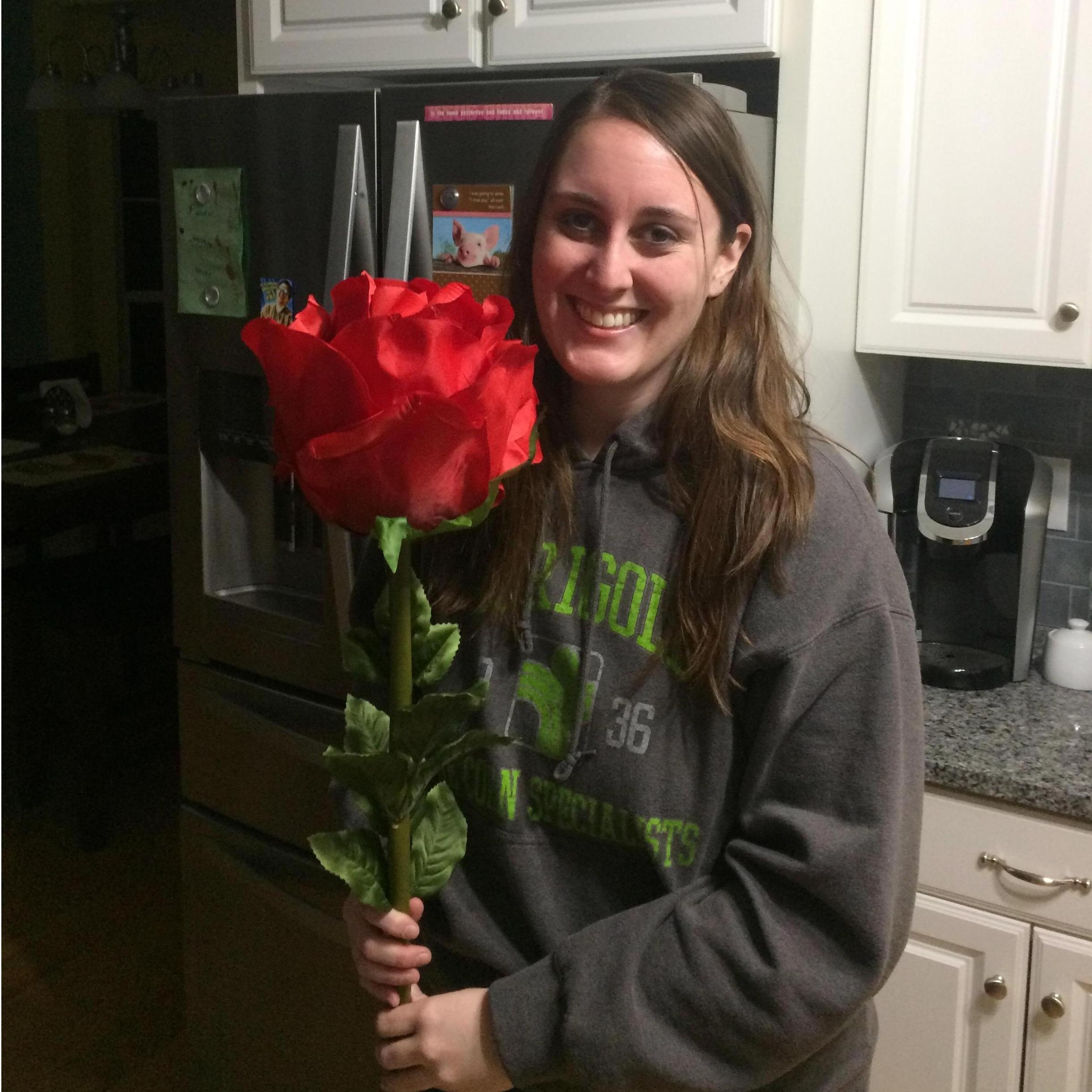 Valentine's Day. Because real flowers just die...
