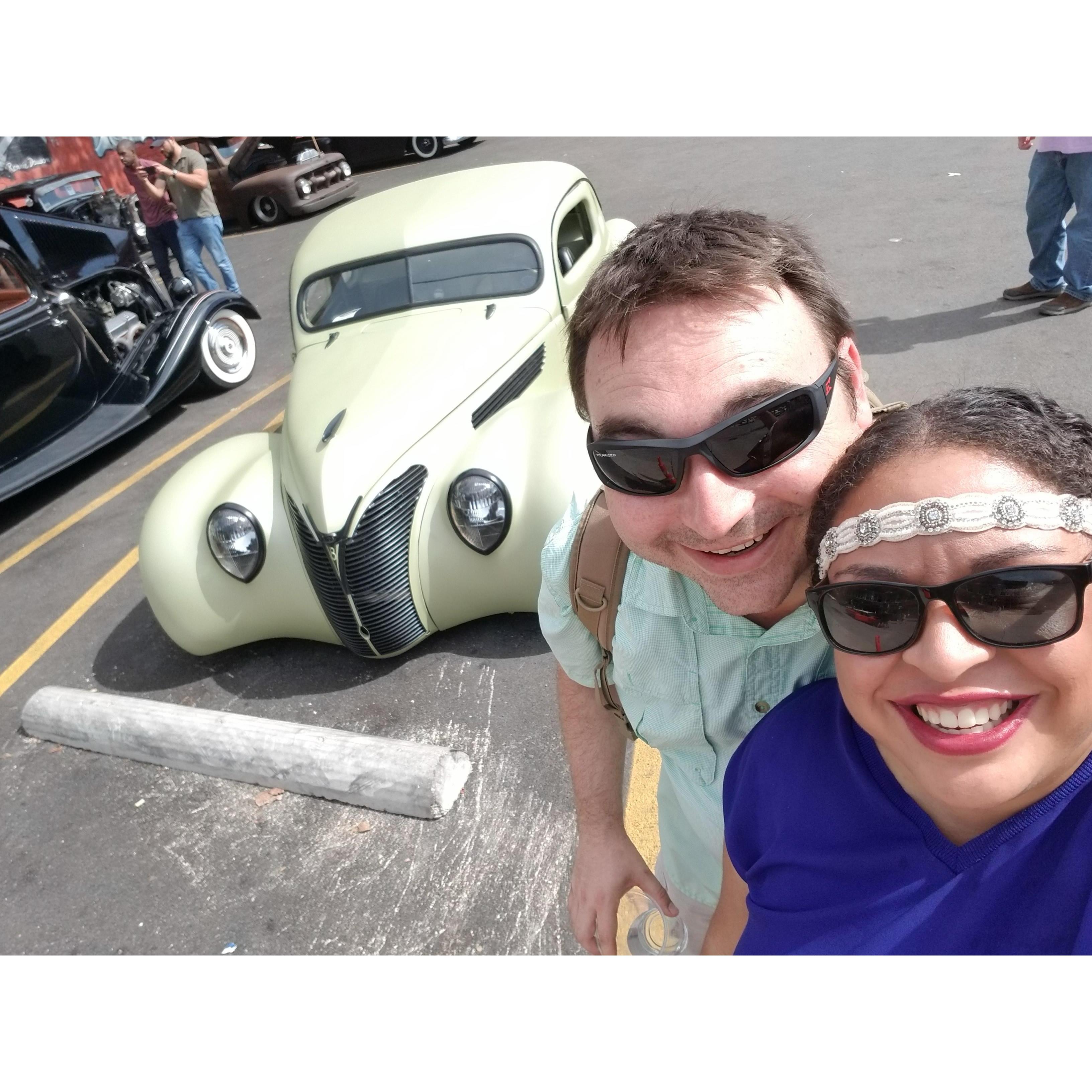 We were in Deep Ellum for a long weekend and unexpectedly discovered a car show. This green beauty really caught our eye!