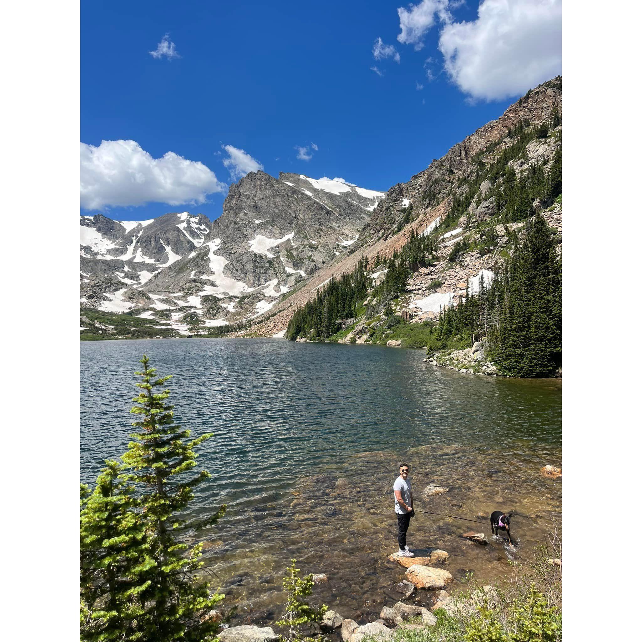 7 mile hike to Lake Isabelle