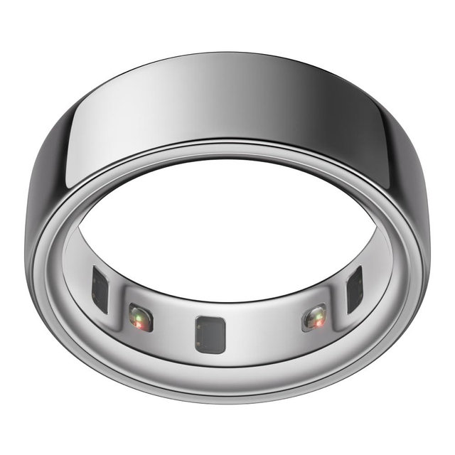 Oura Ring 4 - Silver - Size 12 - Smart Ring - Size First with Oura Ring 4 Sizing Kit - Sleep Tracking Wearable - Heart Rate - Fitness Tracker - Up to 8 Days of Battery Life