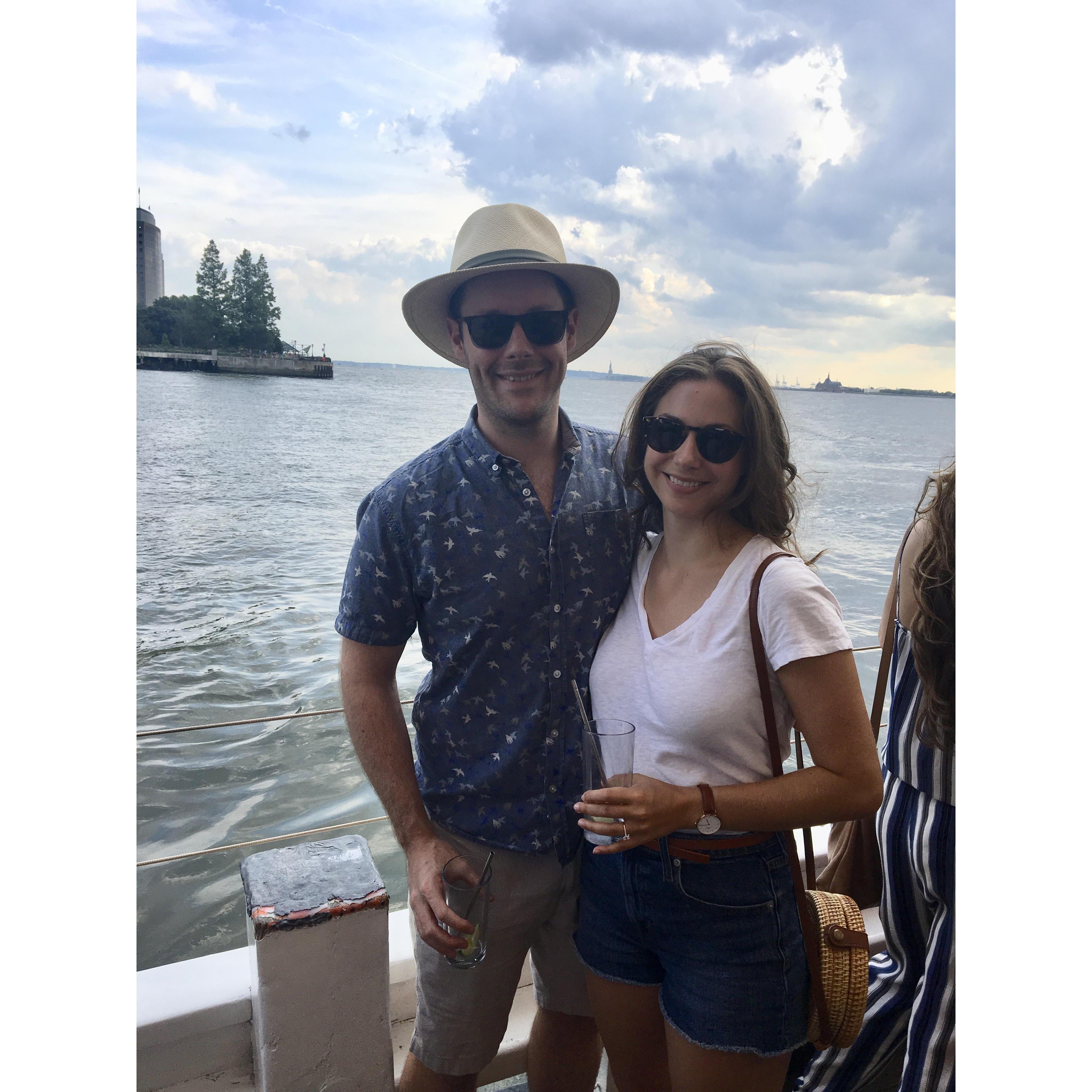 Drinks on the Hudson in NYC, August '18