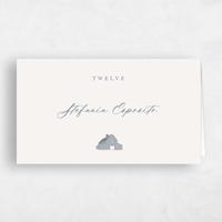 Blue Wedding Place Card - Sable