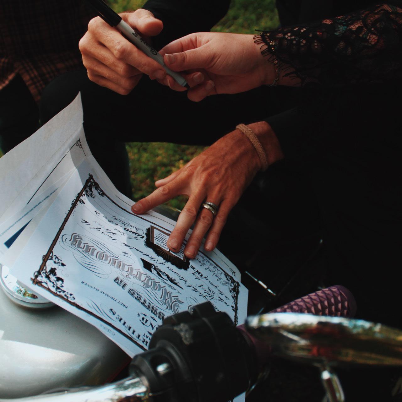 Signing our license