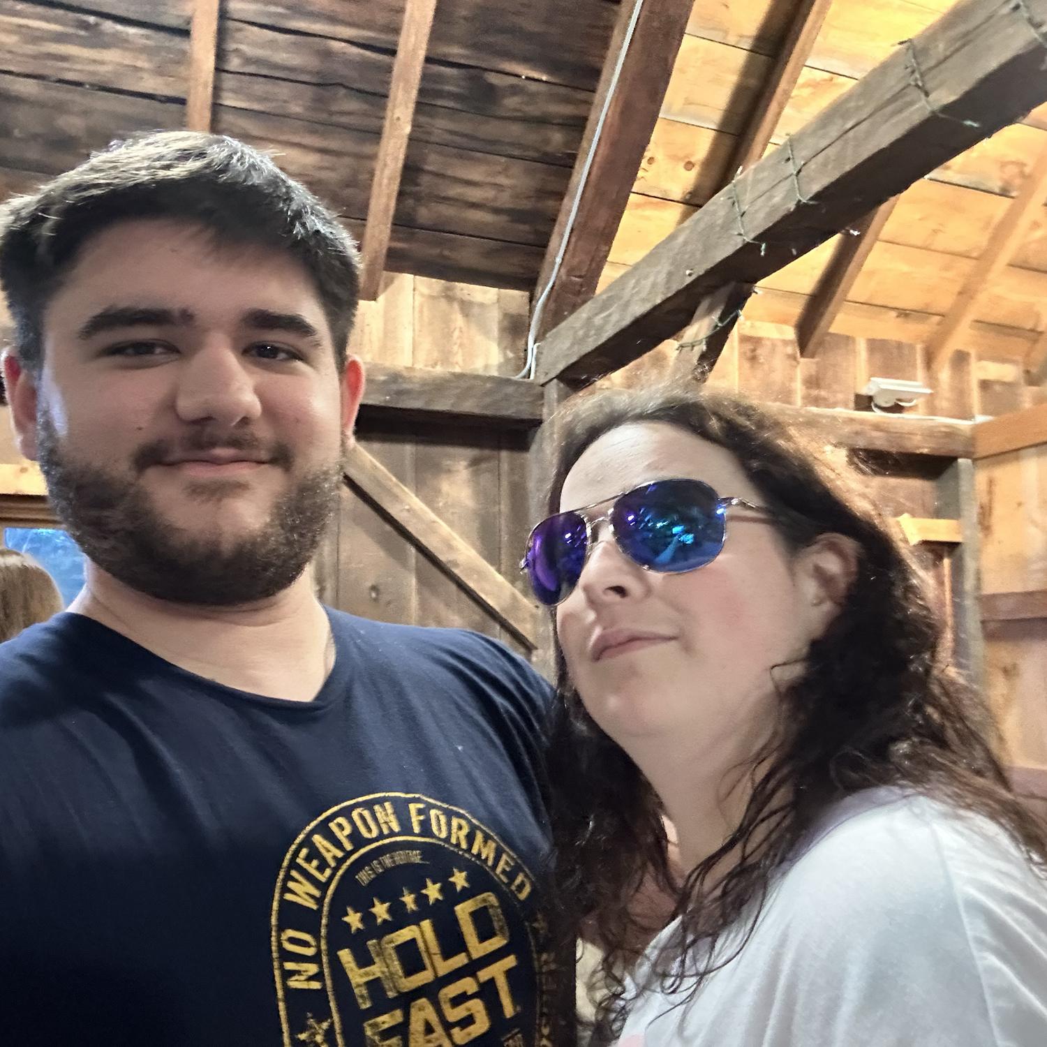 First time selfy us being @ Lift @ the barn as a couple matty put his sunglasses on me lol