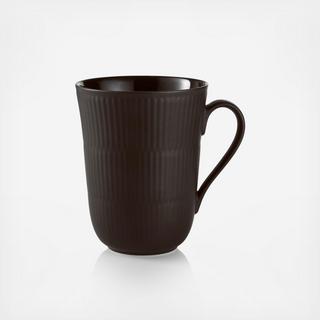 White Fluted Mug, Set of 2