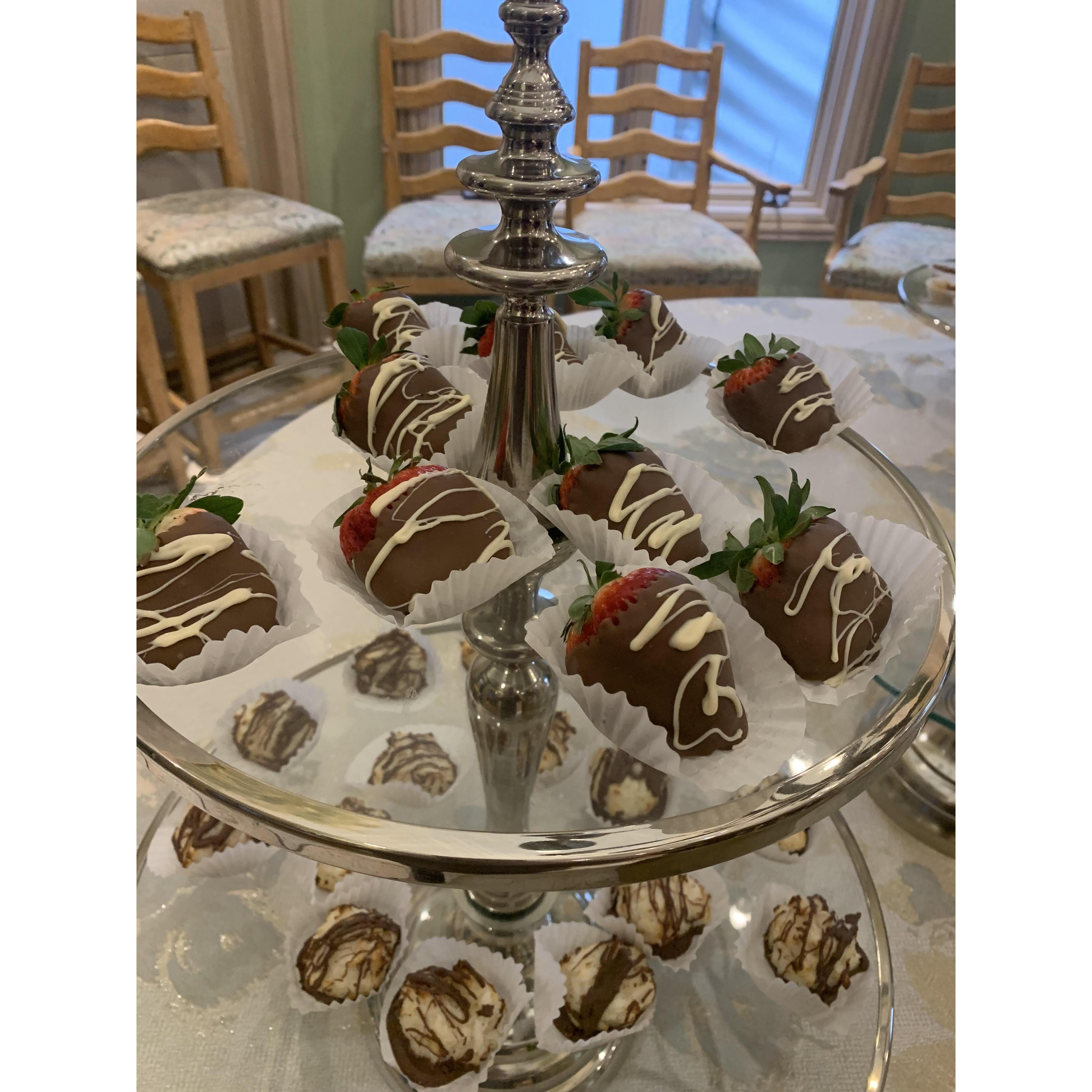 A sample of the goodies that will be on the sweet table!