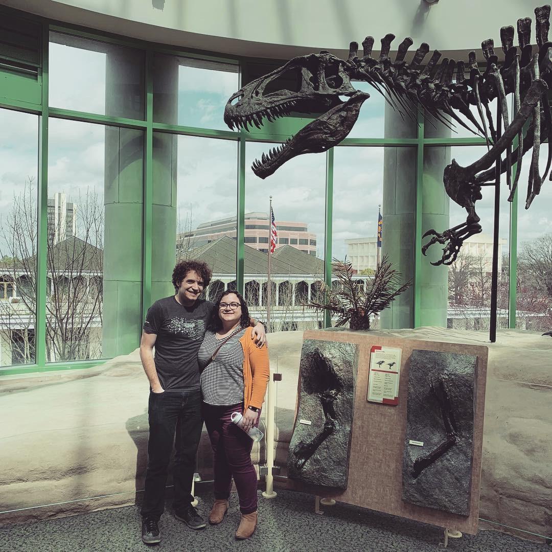 Visiting our dear friends (and also this guy )at the North Carolina Museum of Natural Sciences in Raleigh!