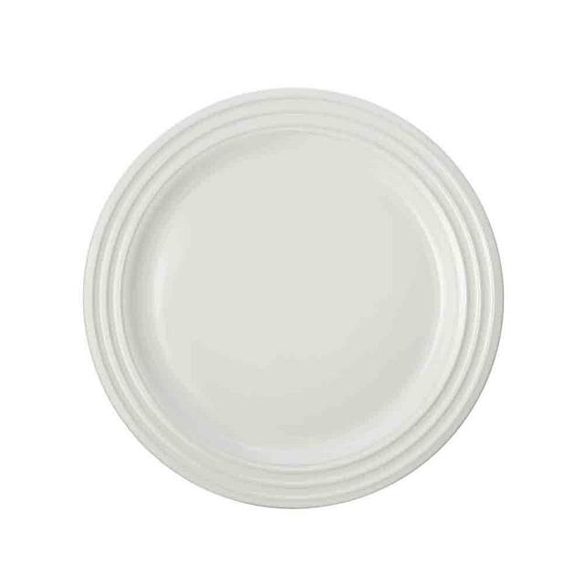 Le Creuset Dinner Plates, Set of 4, White, 10 1/2"