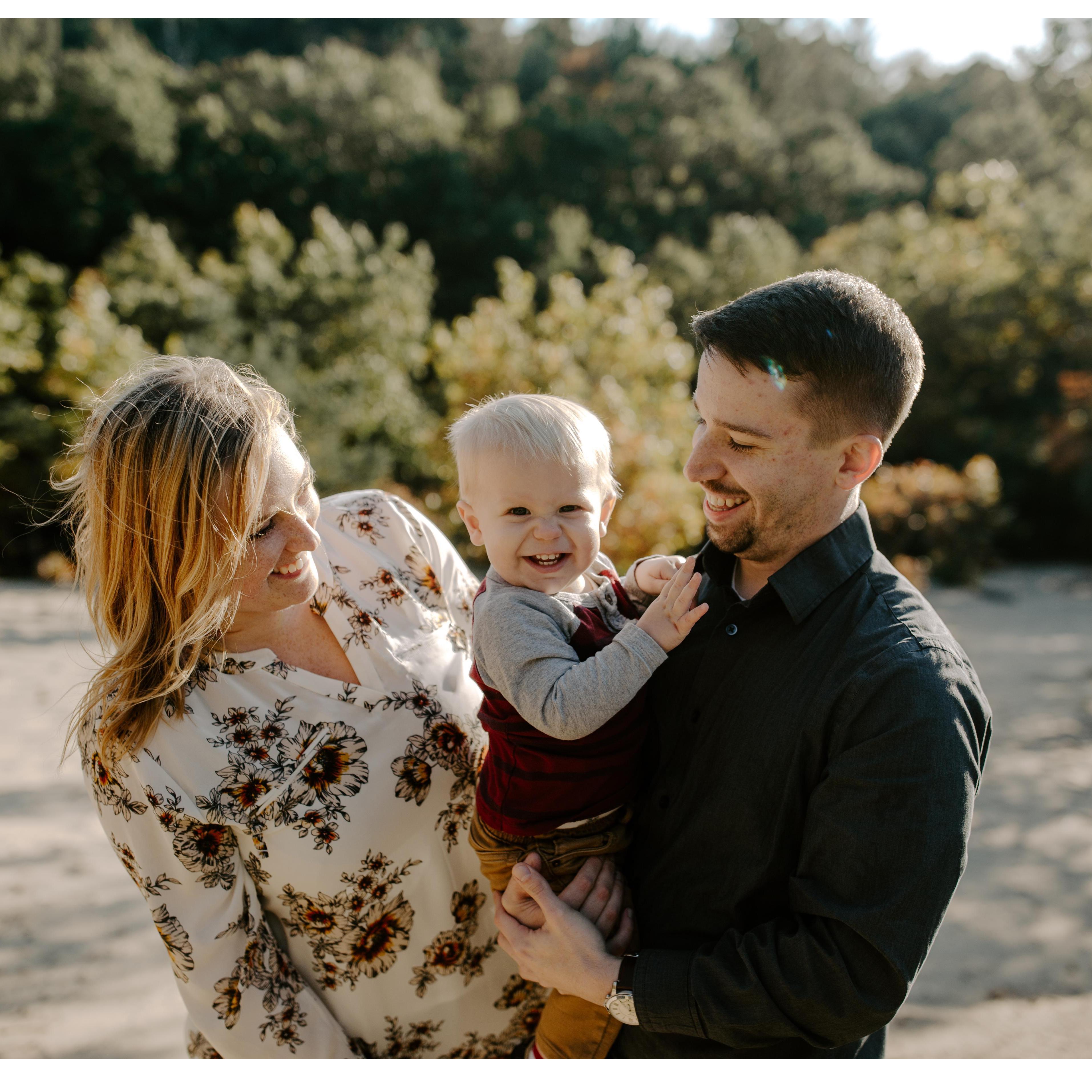 Second time with family photos! Fall 2018. Miles just turned 1 year old.