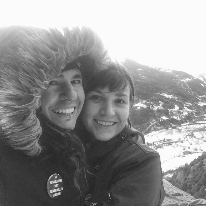 Hiking mountains in La Salle, Italy.