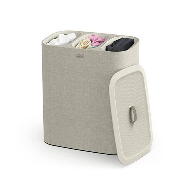 Joseph Joseph Tota Trio 90-litre Laundry Hamper Separation Basket with Lid