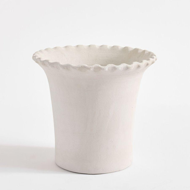 Palermo Cachepot, Large - Chalk White