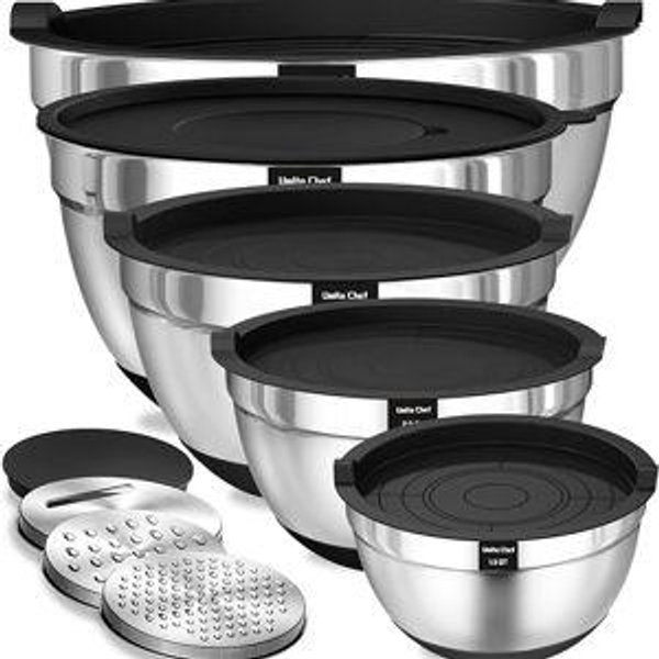 Mixing Bowls with Airtight Lids, 8PCS