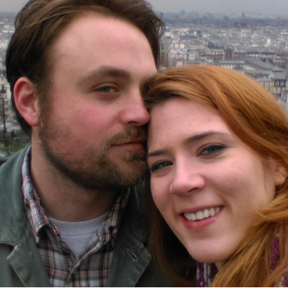 We snapped this selfie in the Monmarte neighborhood of Paris...a trip for our second anniversary.