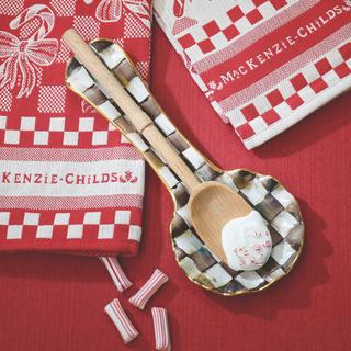 Courtly Check Ceramic Spoon Rest