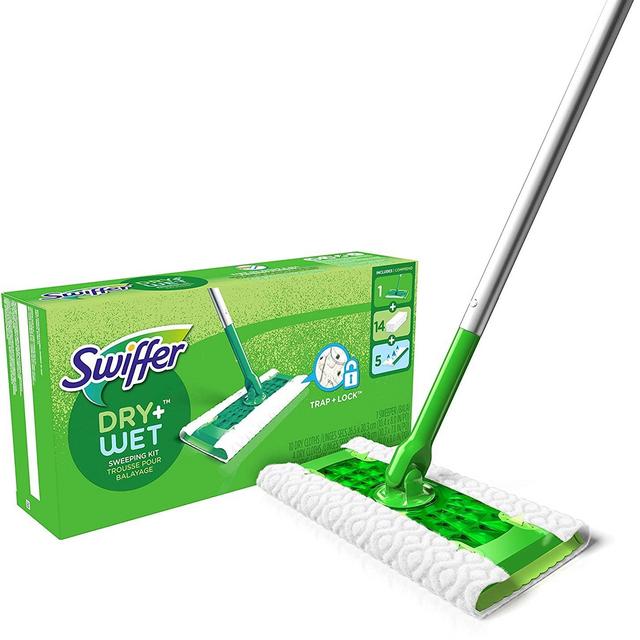 Swiffer Sweeper 2-in-1 Mops for Floor Cleaning, Dry and Wet Multi Surface Floor Cleaner