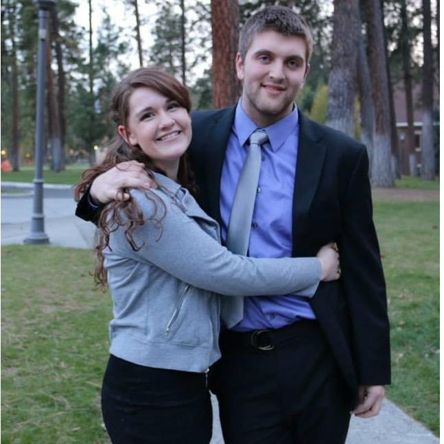 One of our first photos as a couple