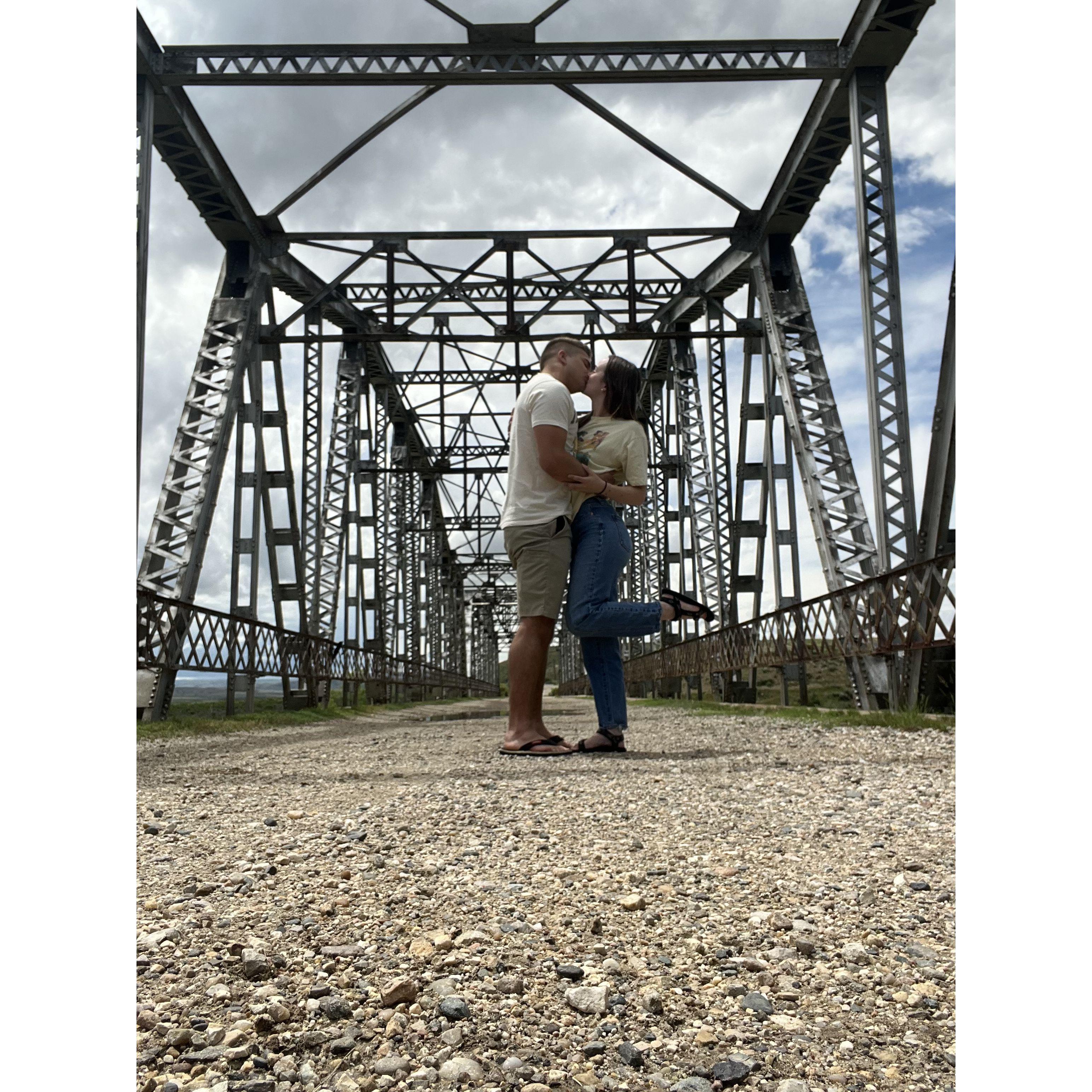 Last summer we drove out to Alcova for a picnic on the bridge :)