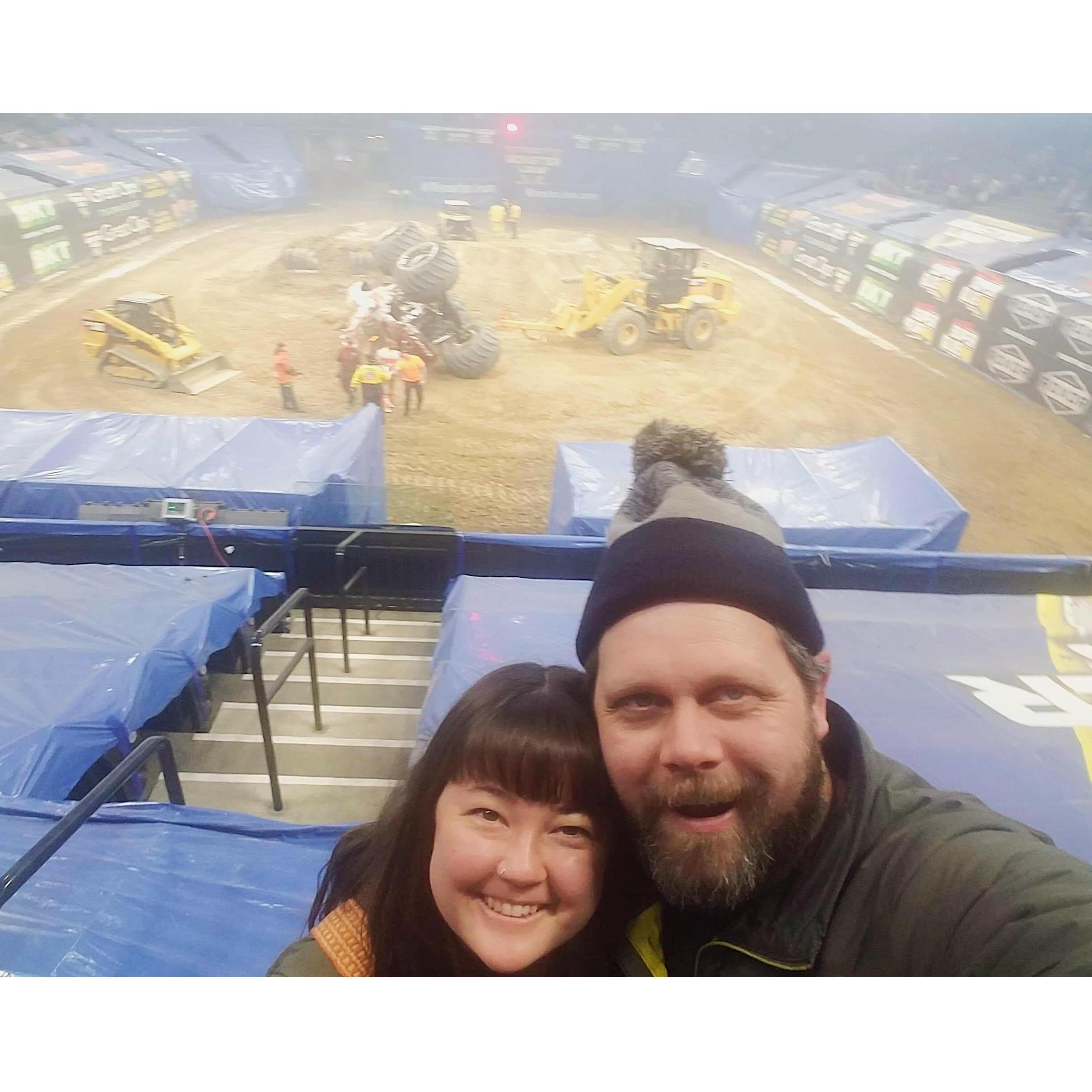 Monster Jam! RIP Gravedigger.