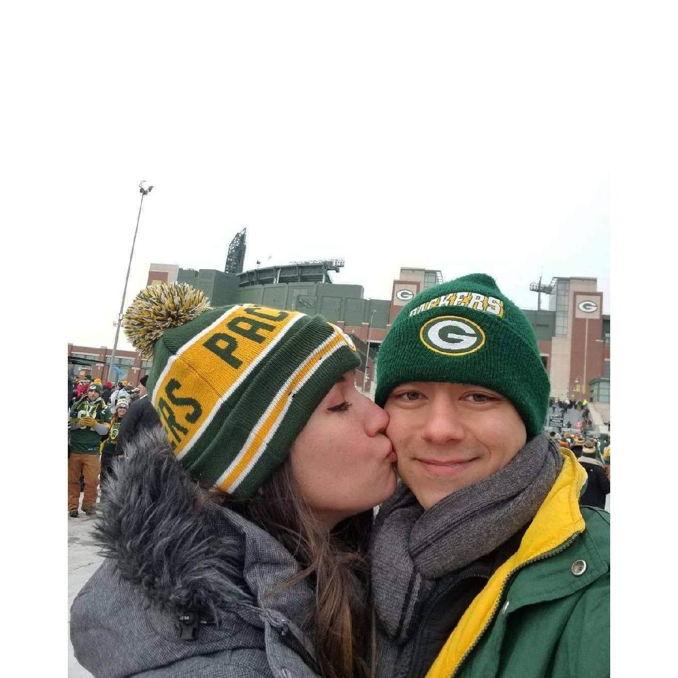 Our first Packers game!