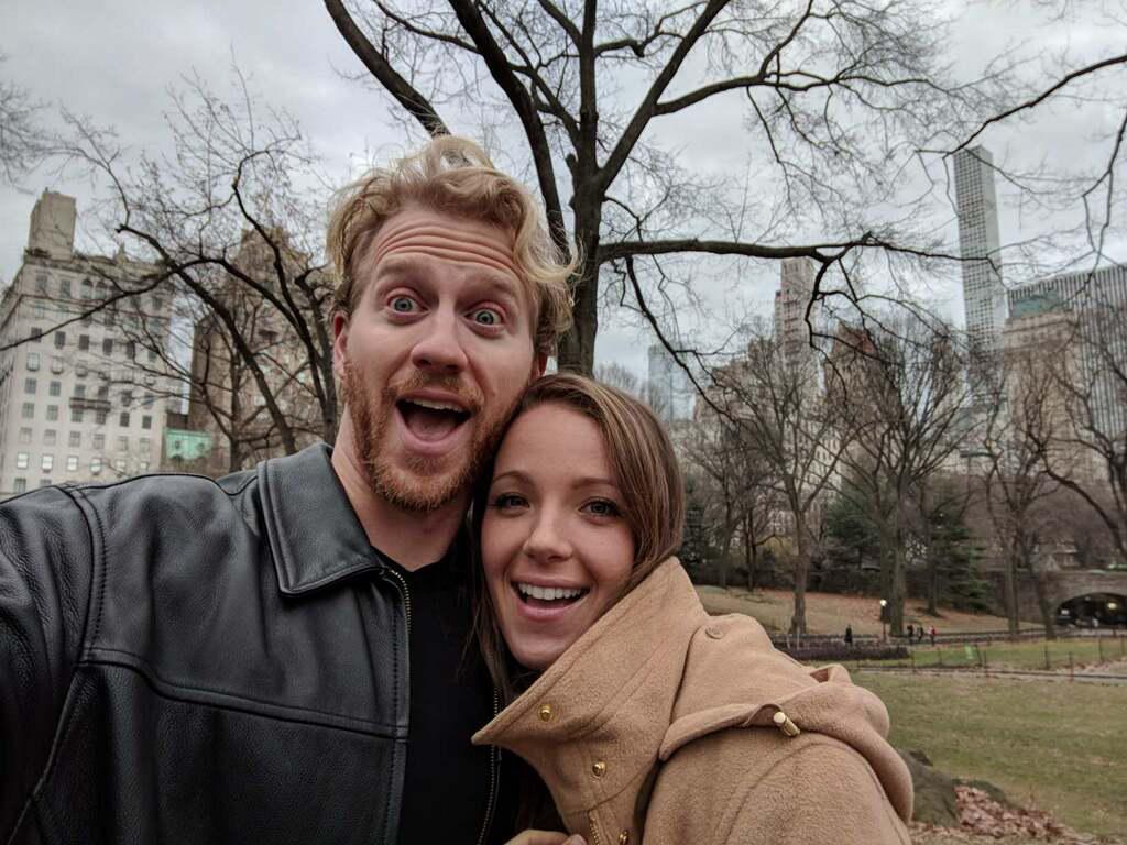 Wandering through Central spark when we first started dating