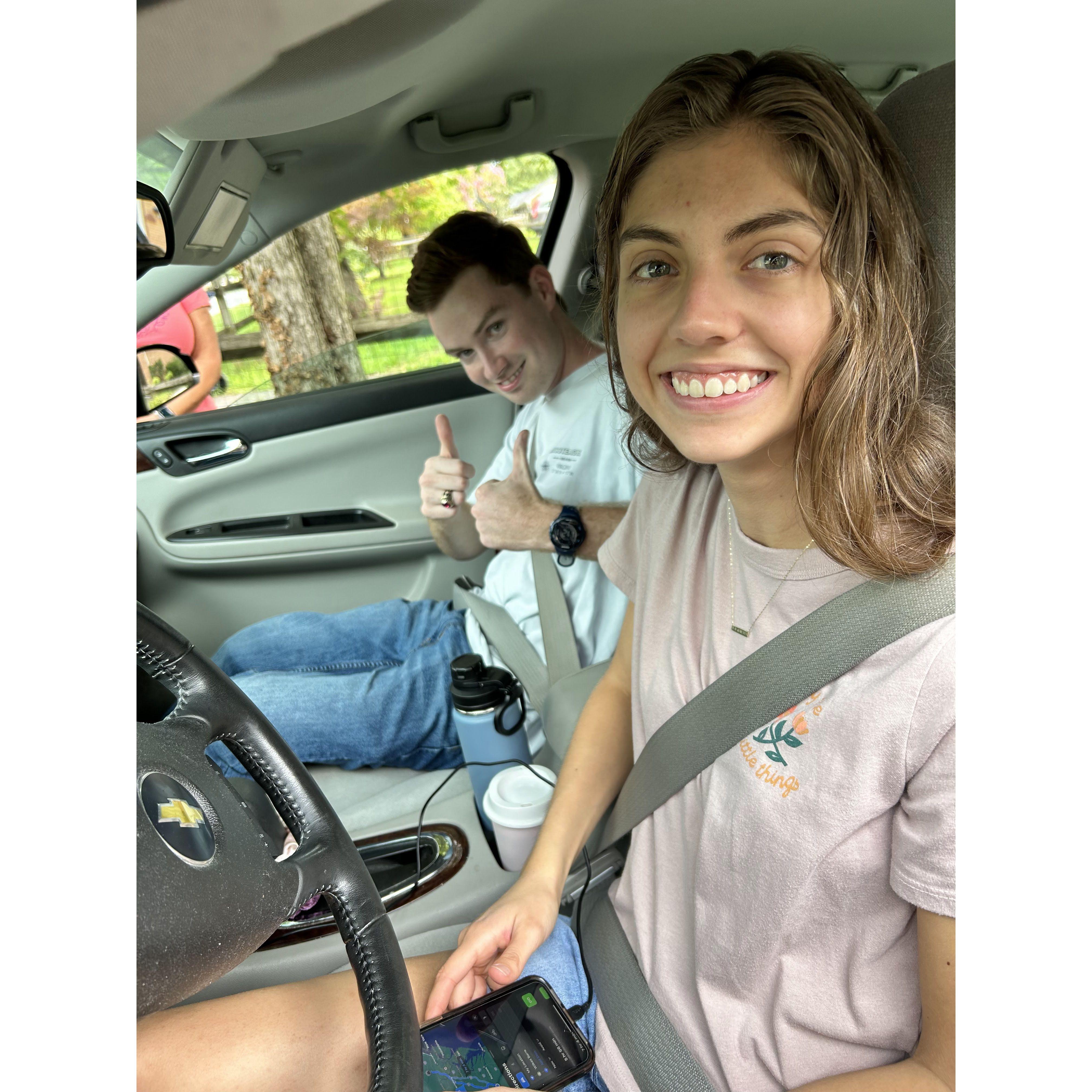 Heading up to Massachusetts to visit family!