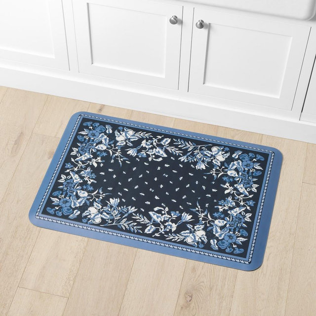 Happy Feet Provence Indigo 22"x32" Anti-Fatigue Mat