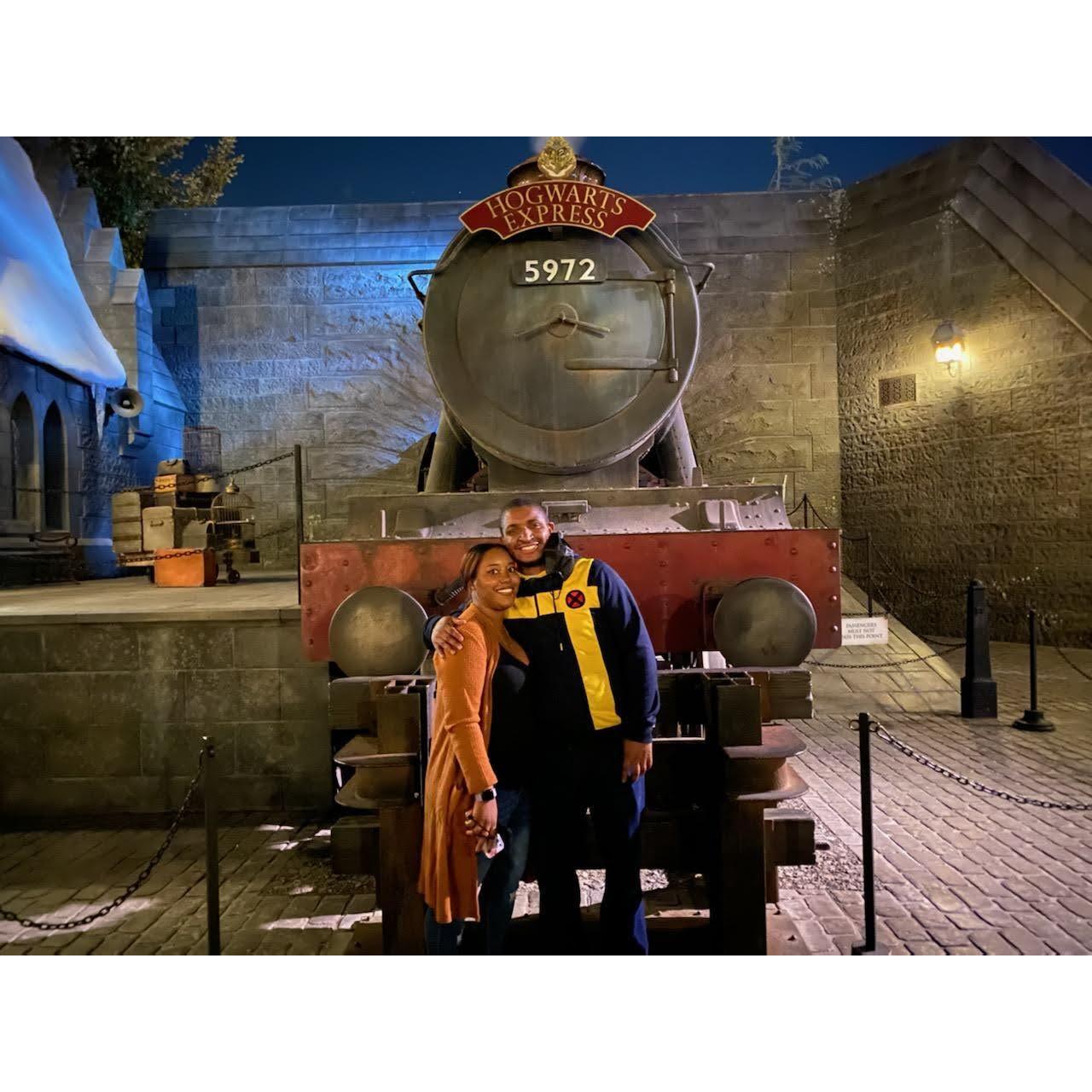 First double date at Universal Studios