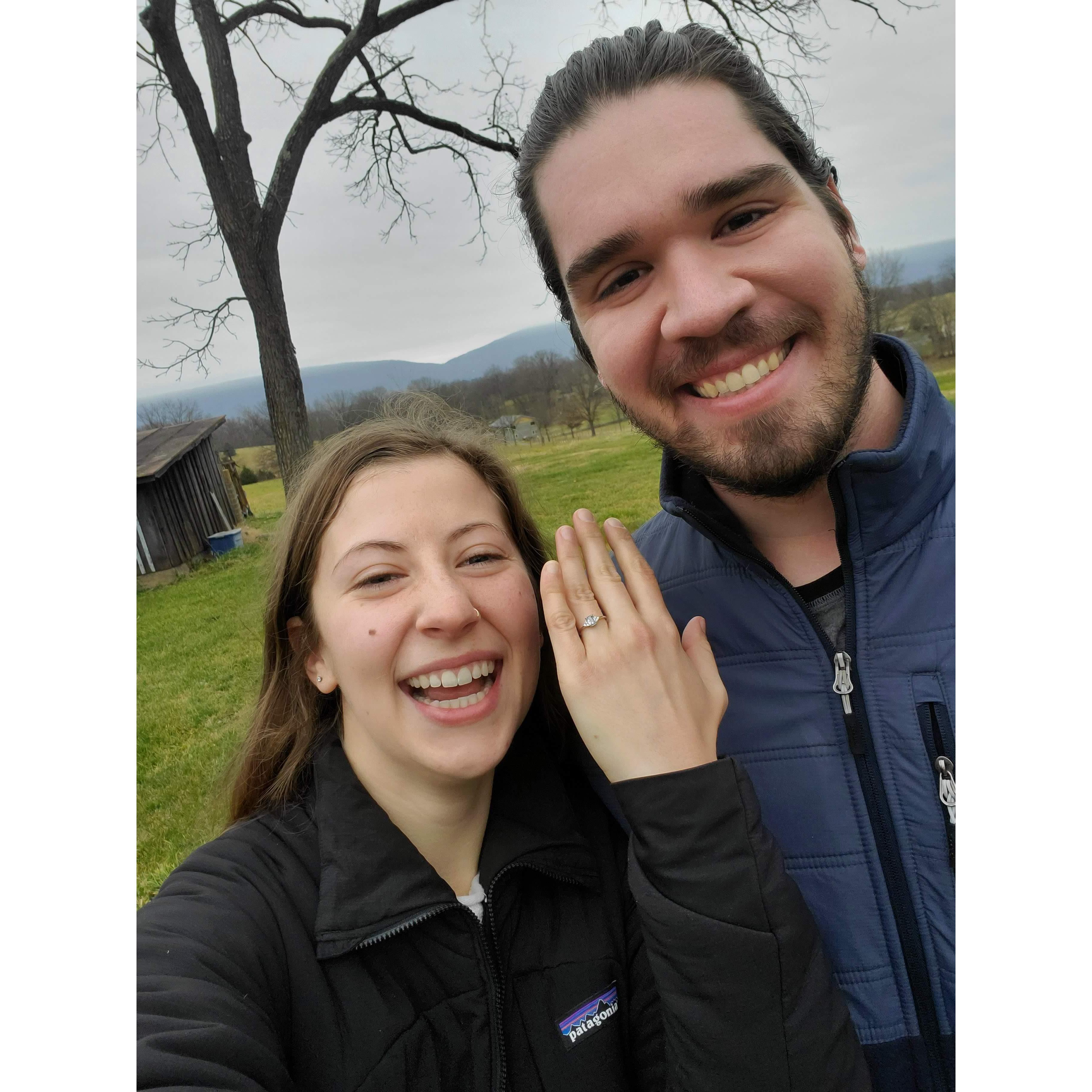 Right after we got engaged!
