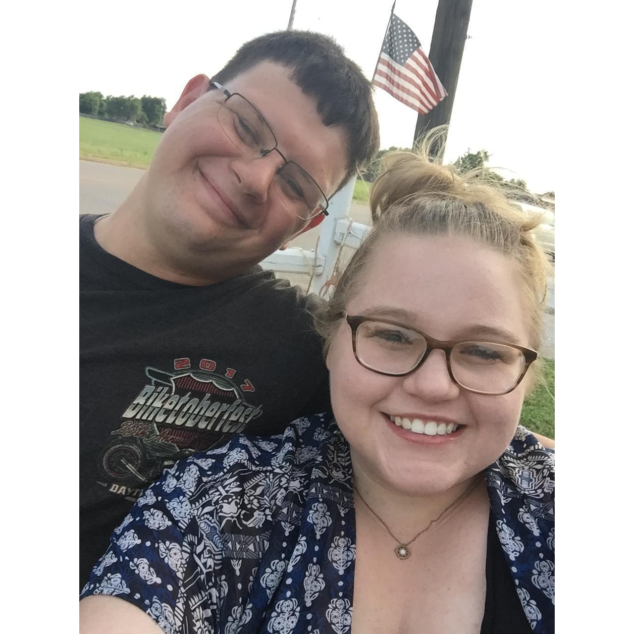 This was one of our first dates when Lance moved back to Oklahoma