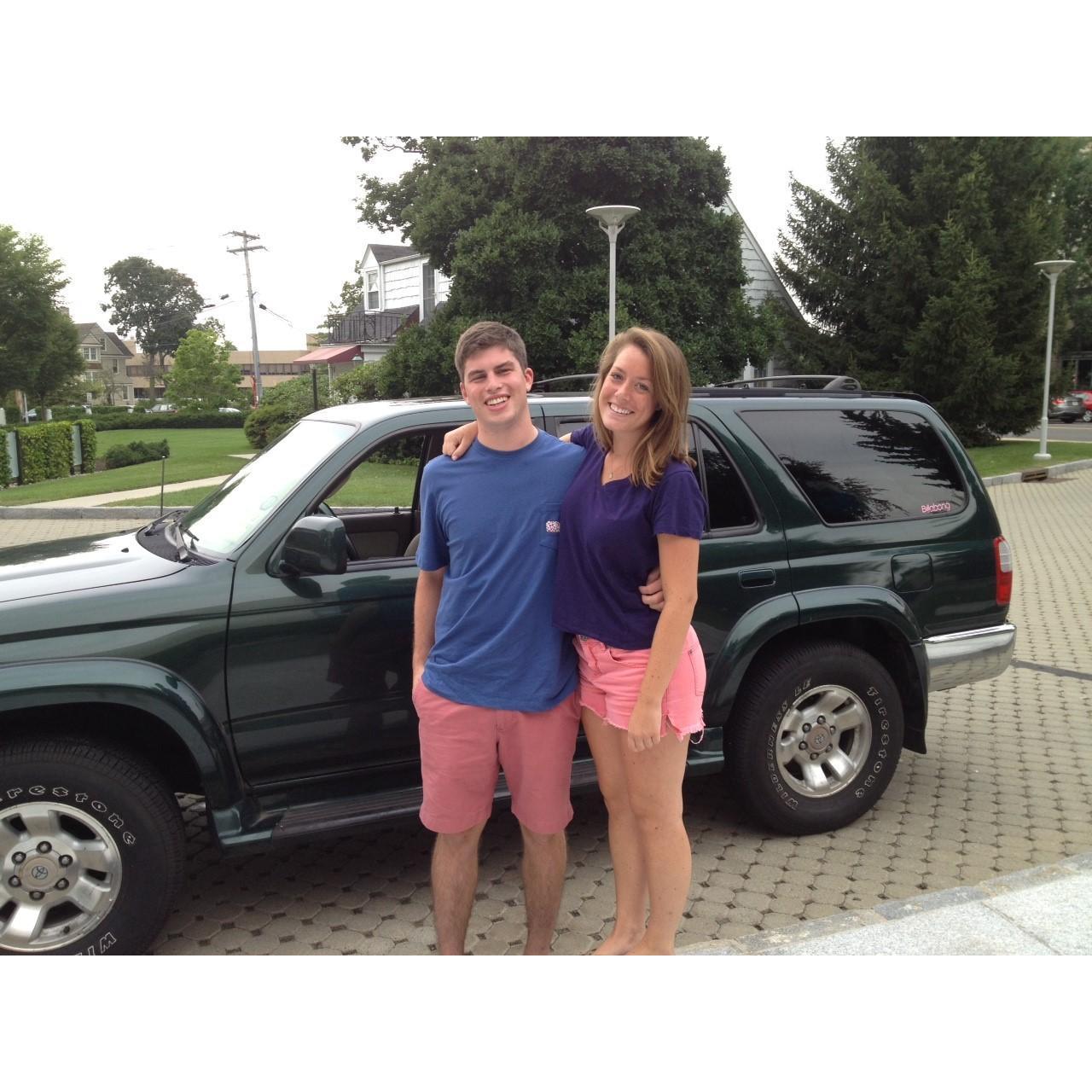 Before Ben and Bridget's first drive from CT to OH together.