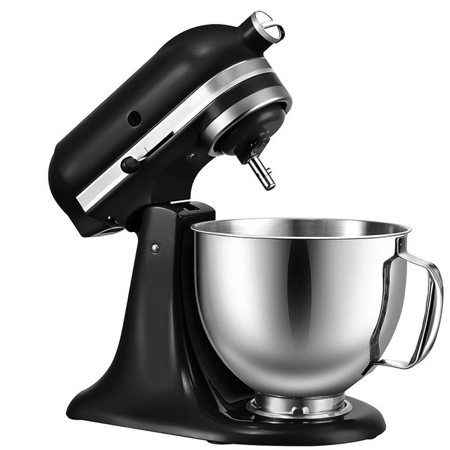 5 Quart Stainless Steel Mixer Bowl for KitchenAid Artisan & Classic Series 4.5&5 QT Tilt-Head Stand Mixers, Replacement Mixing Bowl for KitchenAid, Mixer Attachment for KitchenAid, Silver