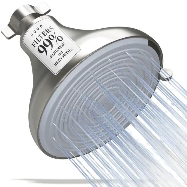 NUUD N01 Filtered Showerhead - Brushed Nickel