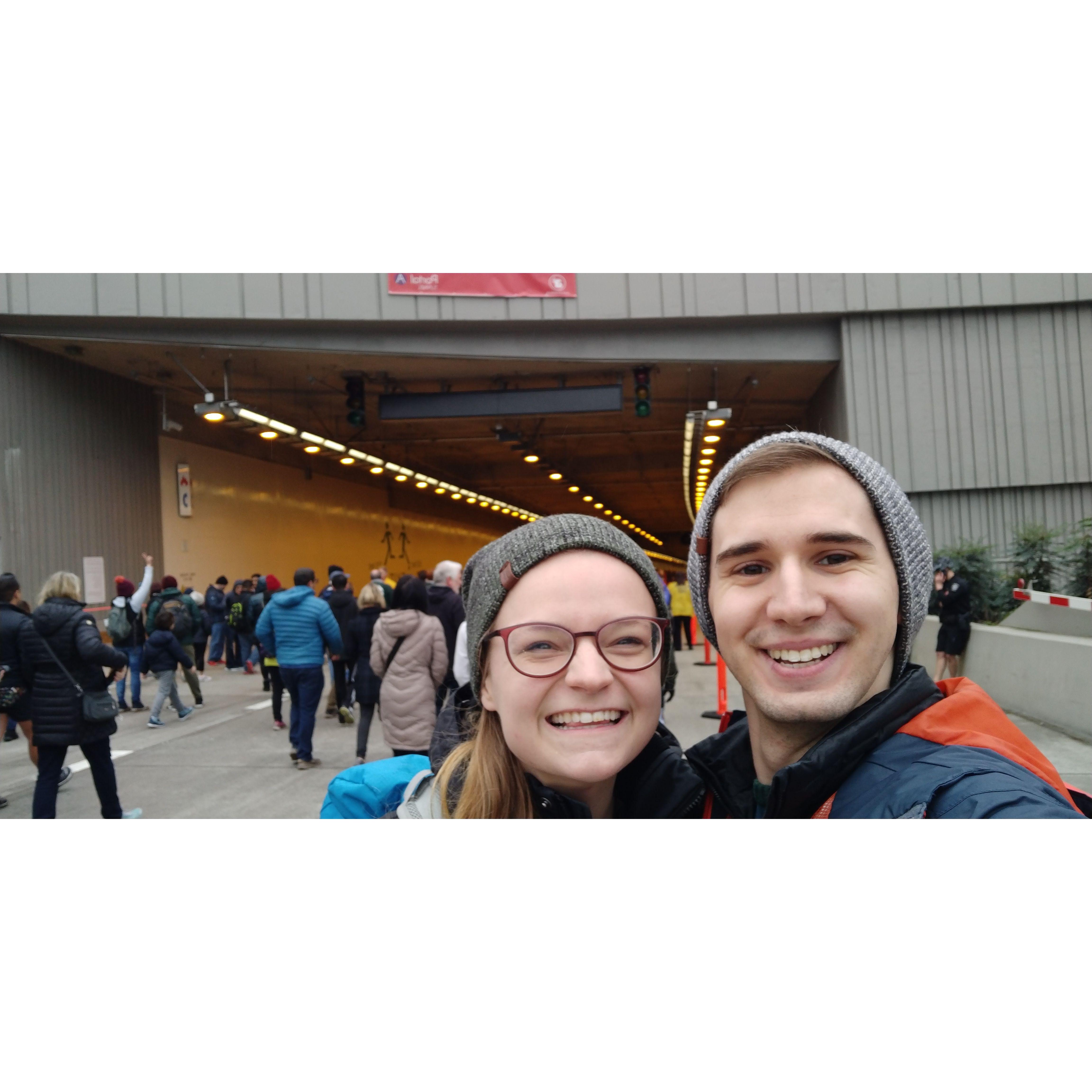 We got to walk the new 99 tunnel (and viaduct RIP)