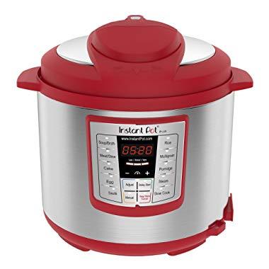 Instant Pot Lux 6-in-1 Electric Pressure Cooker, Slow Cooker, Rice Cooker, Steamer, Saute, and Warmer|6 Quart|Red|12 One-Touch Programs