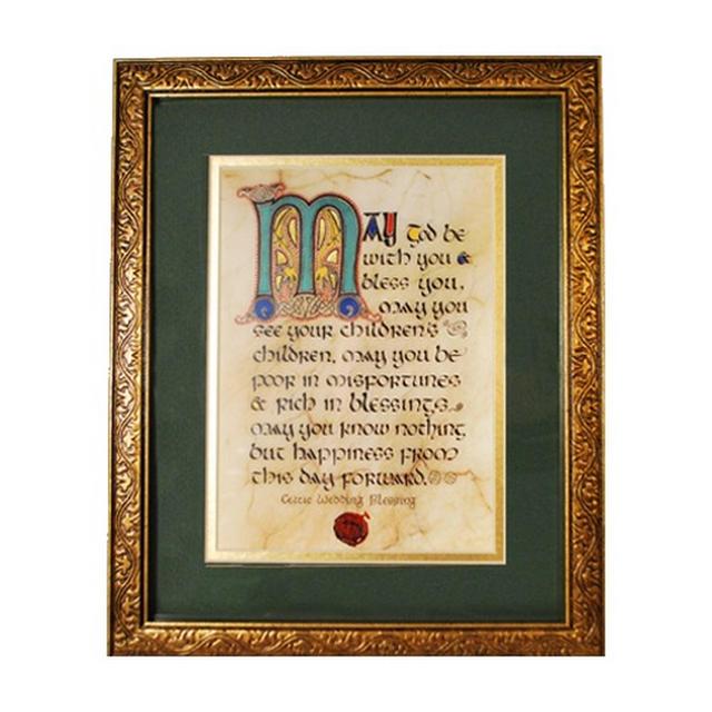 Irish Wedding Blessing Framed Print, 9 x 10 inches
