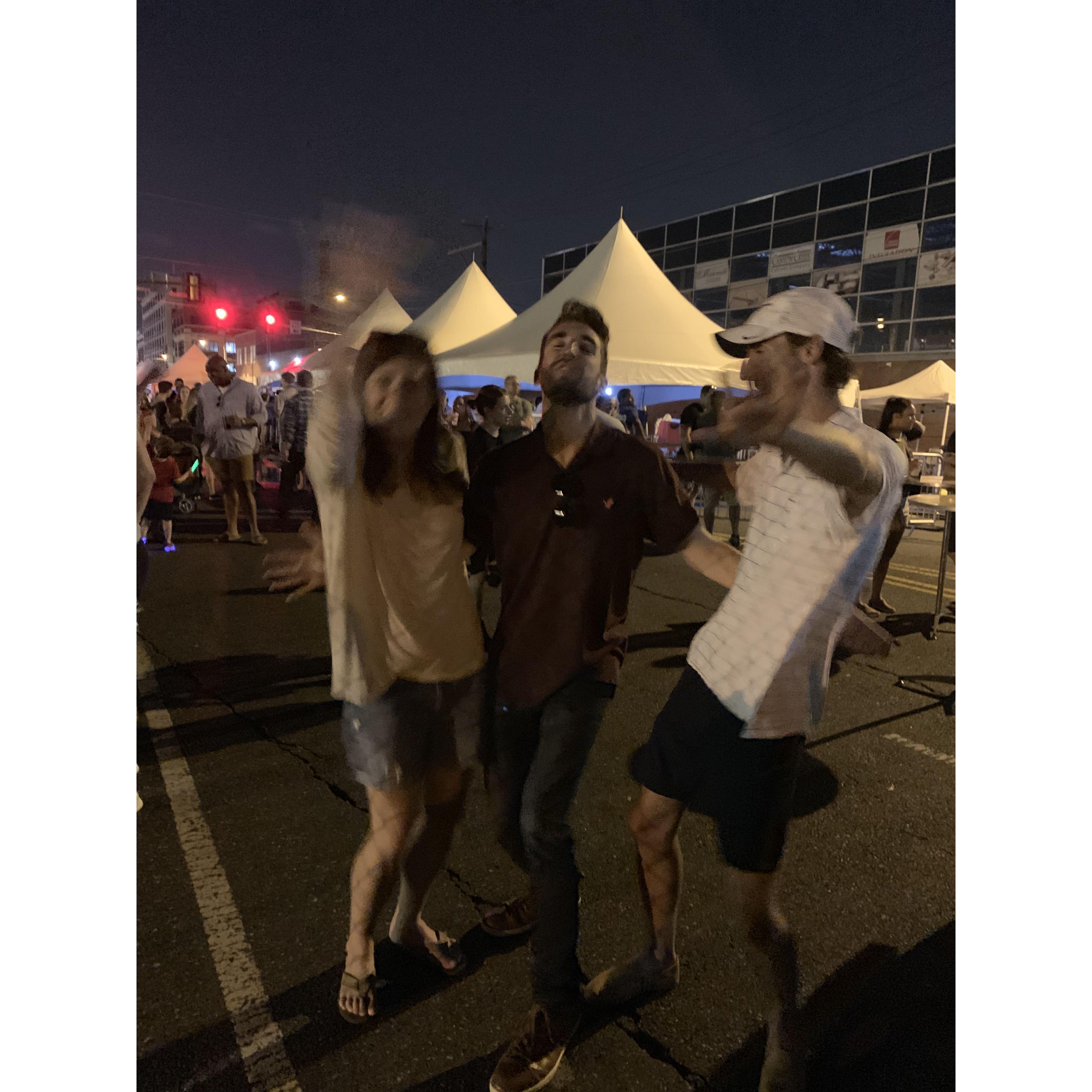 ...and it escalated into the infamous night of the ripped jeans.