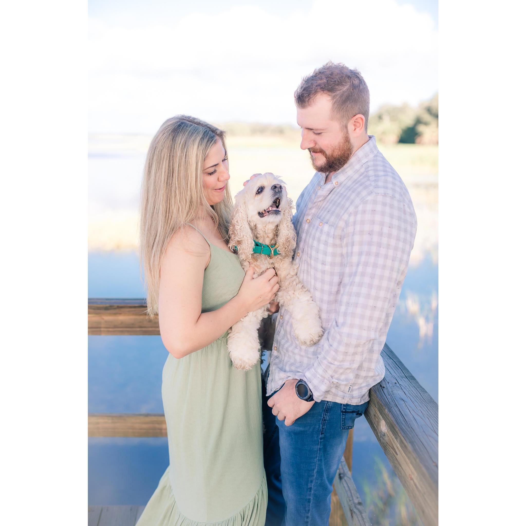 Michie got Pebbles when she was 3 years old and took her traveling around the country together, what a bond they have formed. There is no question that Colin has become her second favorite human! ;)