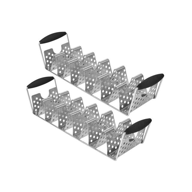 Blackstone 2pk Stainless Steel Dishwasher-Safe Deluxe Taco Rack