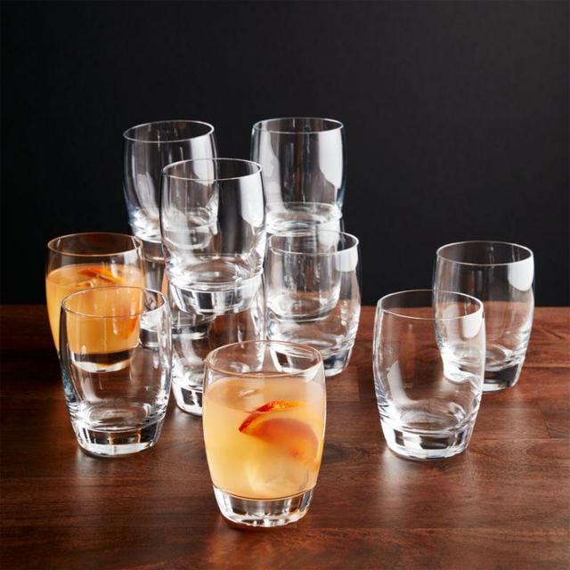 Six Otis Double Old-Fashioned Glass