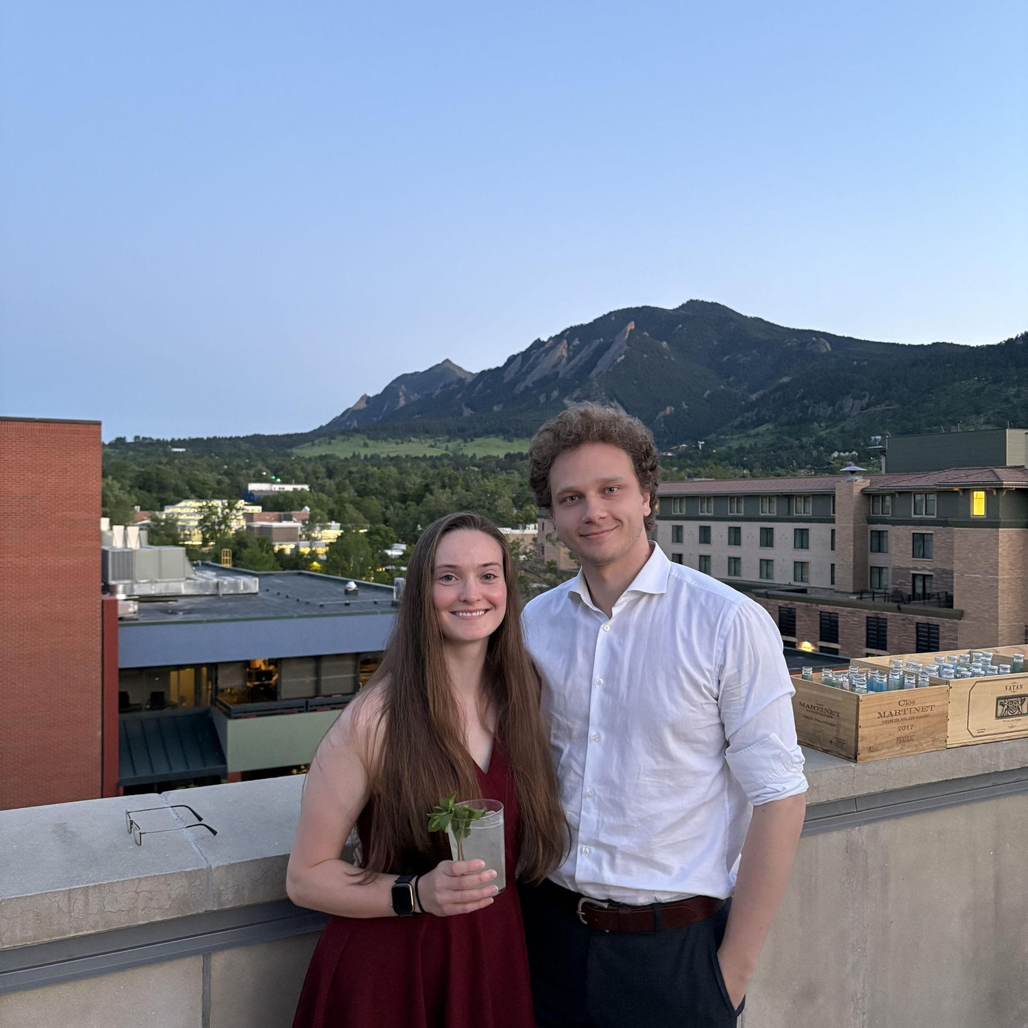 Post-engagement fancy dinner