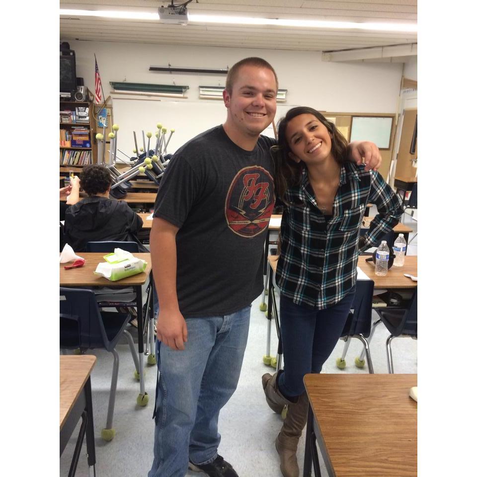 Jon volunteering for his first of many school functions!