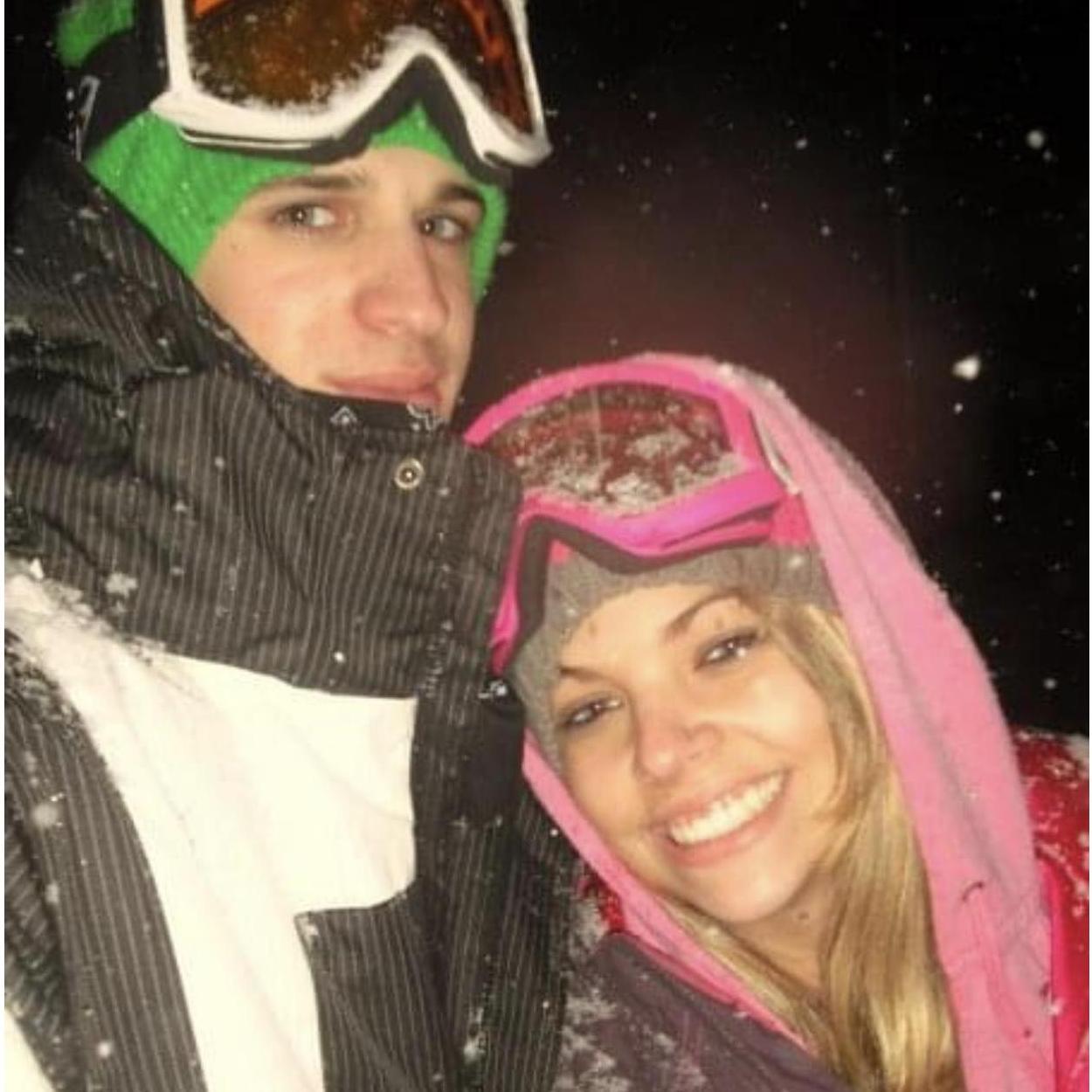 Our first snowboarding trip together