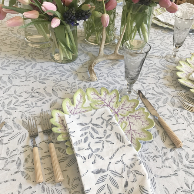 Spring Hyacinth Dinner Napkins - 2 Sets of 4 — India Amory