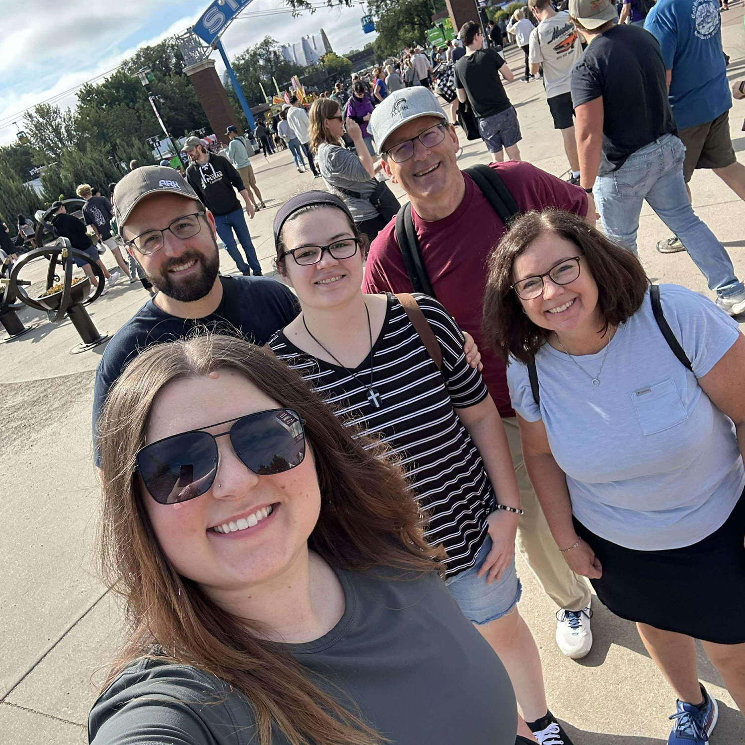 State fair with his family