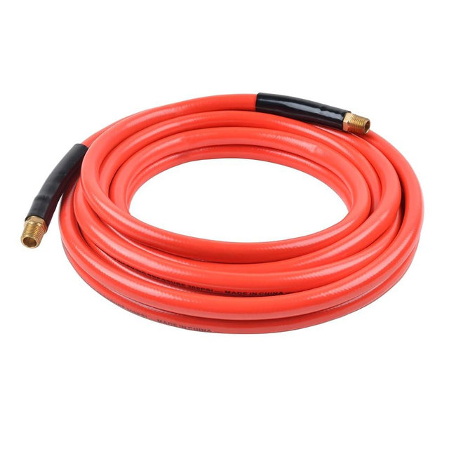 CRAFTSMAN 3/8-in x 25-ft PVC Air Hose, 300 PSI, Lightweight, Kink-Resistant with Bend Restrictors, Non-Marring